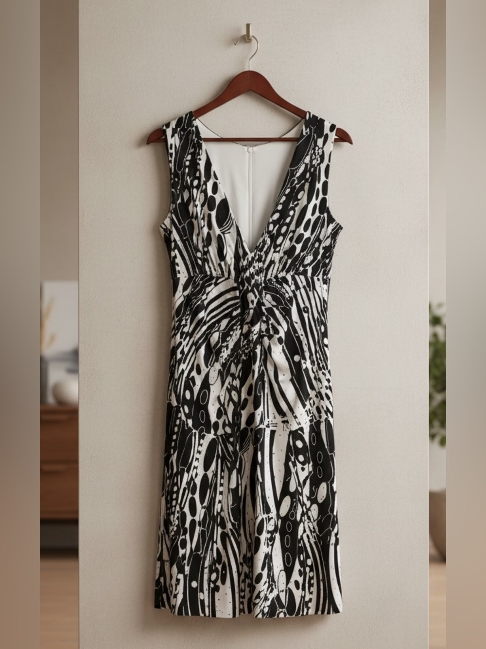 Franky Lyman Abstract Graphic Dress - Size 4